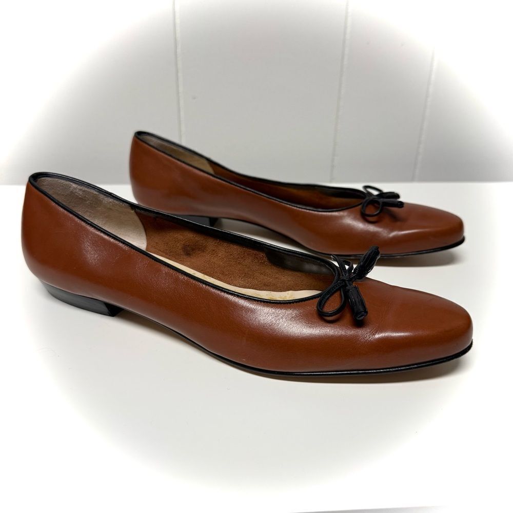 Salvatore Ferragamo Leather Ballet Flats Size 9.5